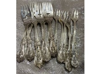 Reed And Barton Sterling Silver Forks, Weighed At 1 Pound 1.2 Oz