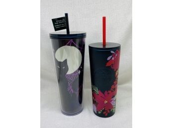 (2) Starbucks To Go Cups, 24 Oz. And 16 Oz. Brand New Limited Edition