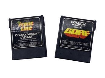 (2) Atari Video Games: Front Line And Gorf, Coleco Vision
