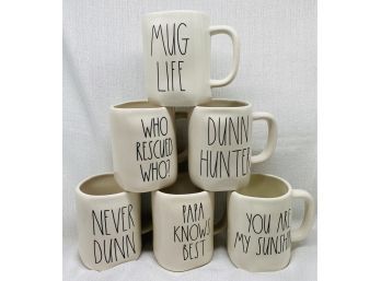 Collection Of (6) Darling Rae Dunn Mugs