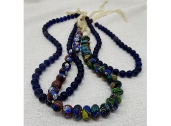 Collection Of Glass Beads For Jewelry Making