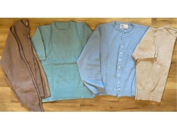 (4) Vintage Cashmere Sweaters, Womens Size Small