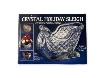 Crystal Holiday Sleigh (7.25x4.5x4.25)
