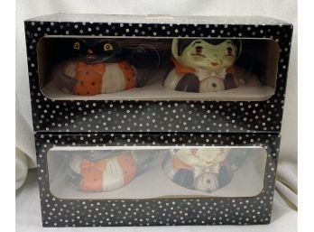 Two Unopened Boxes Of Johanna Parker Design Pumpkin Peep Mugs (4 Mugs Total)