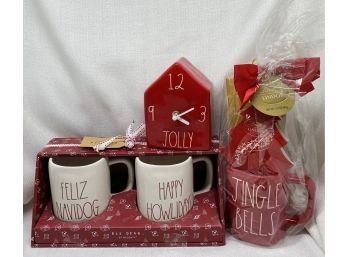 Rae Dunn Christmas Gift Sets, Plus Adorable Jolly Clock