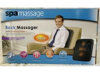 Spa Massage Vibrating Back Massager In Original Box