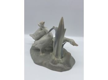 Adorable Duck Statue By Lladro, Made In Spain