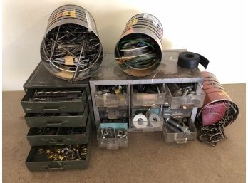 Collection Of Screws, Drill Bits, Nails, & Wire (containers Included)