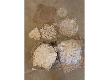 Large Collection Of Beautiful Assortment Of Doilies