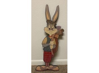 90s Golfing Bugs Bunny Wall Hang Decor (30x8.5)