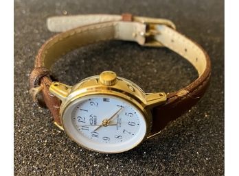 Acqua Indiglo Antique Wrist Watch With Genuine Leather Band