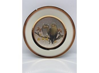 Chokin Art Collectible Plate With 14 KT Gold Rim, LIMITED EDITION