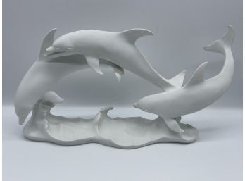 Limited Edition Dolphin Statue By Kaiser, #3798/5000