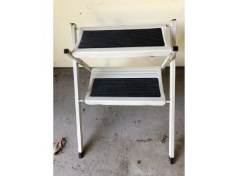 Step Stool White Metal