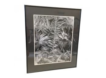 A Cross Of Frost On Christmas Morning-framed Black And White Photo From 1968