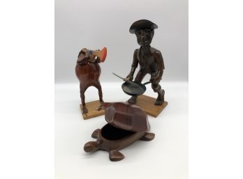 Small Wooden Figurine Collection