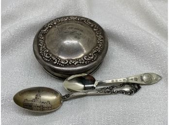 Sterling Silver Pieces, Weighed At 3.32 Oz.