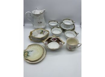 Various Collection Of Beautiful China, Including Tea Cups/plates.