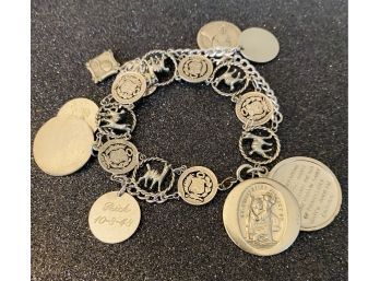 Charm Bracelet Including Saint Christopher Pendant