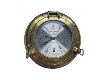 Ships Clock USA. Bell Clock Co, QUARTZ