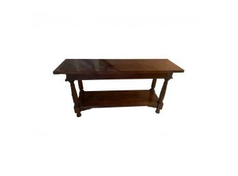 Wooden Entry Table With Bottom Shelf Storage. In Great Condition!