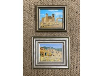 A Pair Of Paintings By Clare Elmore Shultz (6.5x5.5) And (7.5x6.5)