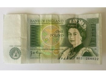 Bank Note, Bank Of England, One Pound