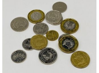 Collection Of Coins From Singapore (15 Count)
