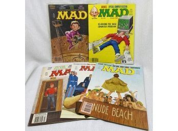 (5) MAD Comic Books / Magazines, 1980 Years