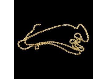 10K Gold Necklace, Broken, Weighed At 0.101 Oz