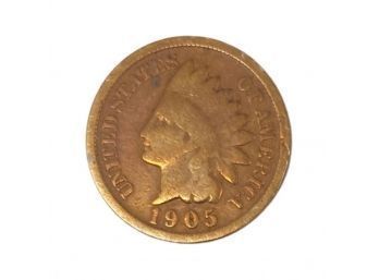 Rare 1905 Native American Head USA Penny