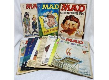 Collection Of (11) MAD Comics / Magazines As Early As 1973