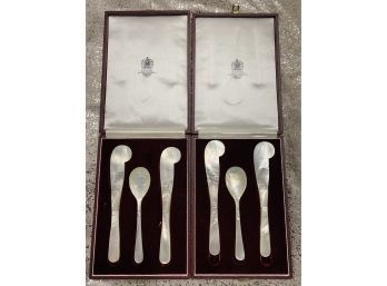 Mother Of Pearl Caviar Knife And Spoon Set (2)