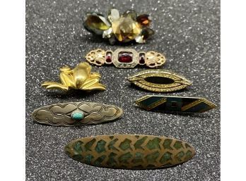Collection Of (7) Unique Antique Brooches / Pins