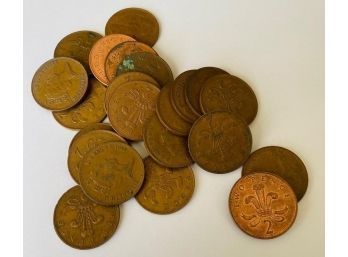 (22) Two Pence Coins