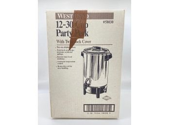 West Bend 12-30 Cup Party Perk With Twist Lock Cover