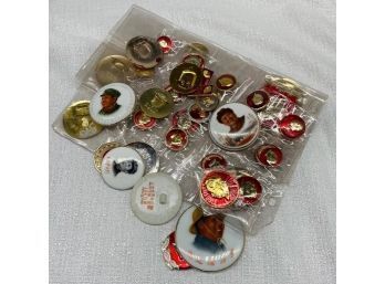 Large Collection Of Chinese Pins / Badges