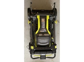 RYOBI Foldable Electric Lawn Mower With Bag, No Battery!