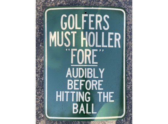18 X 24 In. Golfing Sign