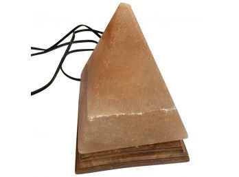 9 In. Pyramid Shaped Salt Lamp