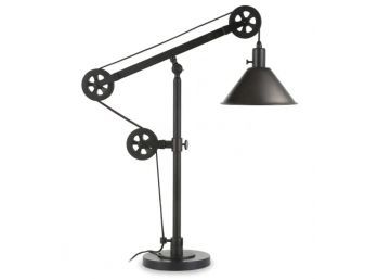 Pulley System Table Lamp, Stands 31 Inches