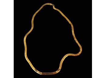 Gold Necklace Marked 925 Made In Italy. Weighed At 0.30 Oz