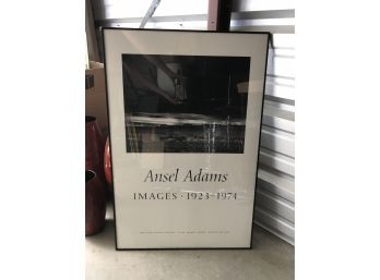 Ansel Adams Moon Landscape Poster Framed (24 X 36 1/2)