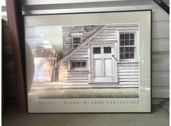 Wendell Minor Window Variations Framed Poster (30 1/4 X 24 1/2)