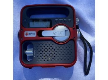 American Red Cross ETON Solar Emergency Radio / Clock / Flashlight