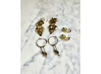 Gold Toned Earring Collection