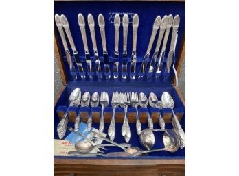 1847 Rogers Silverplate Set With First Love Pattern!