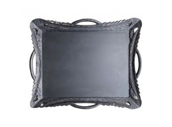 Large Decorative Wooden Tray, Approximately 26 X 22 Inches