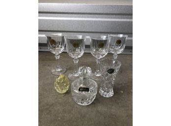 Yellow Waterford Egg And Crystal Stemware Collection (7)