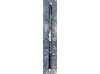 Beautiful Authentic Rain Stick With Hand Painted Details, Approximately 59 Inch